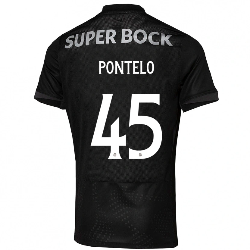 DanxenメンズRafael Pontelo#45ブラック ホワイトアウェイシャツ2025/26ジャージーユニフォーム