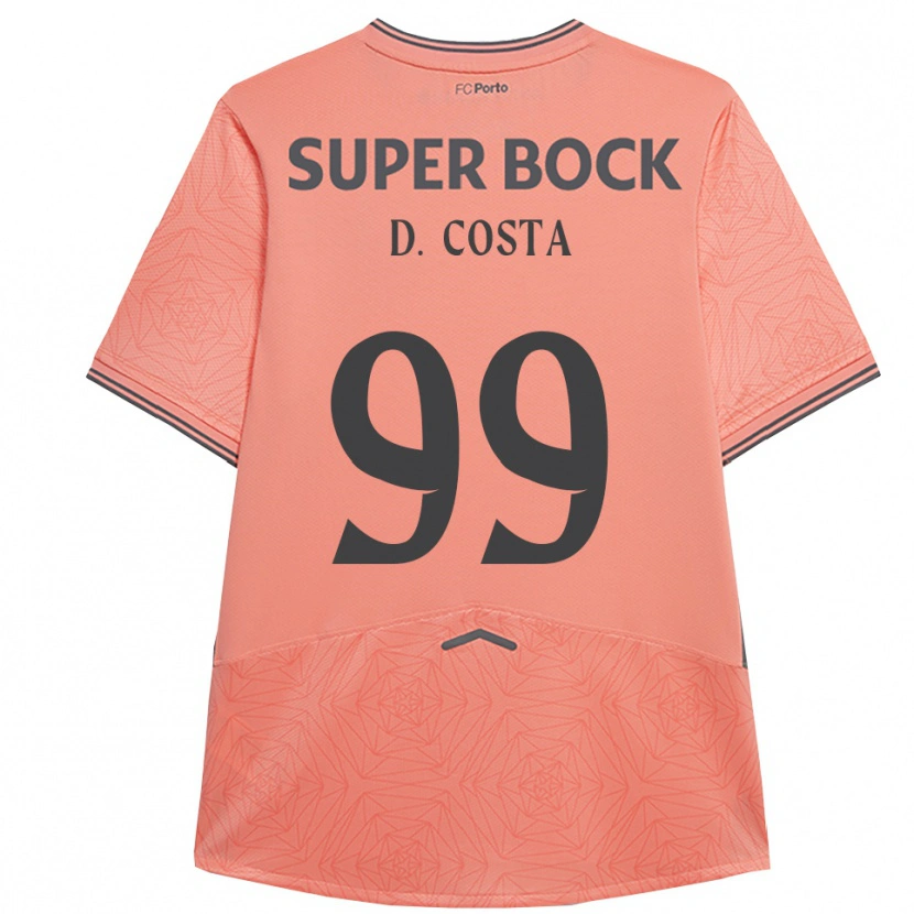 Danxenメンズディオゴ・コスタ#99ピンク ネイビーアウェイシャツ2025/26ジャージーユニフォーム