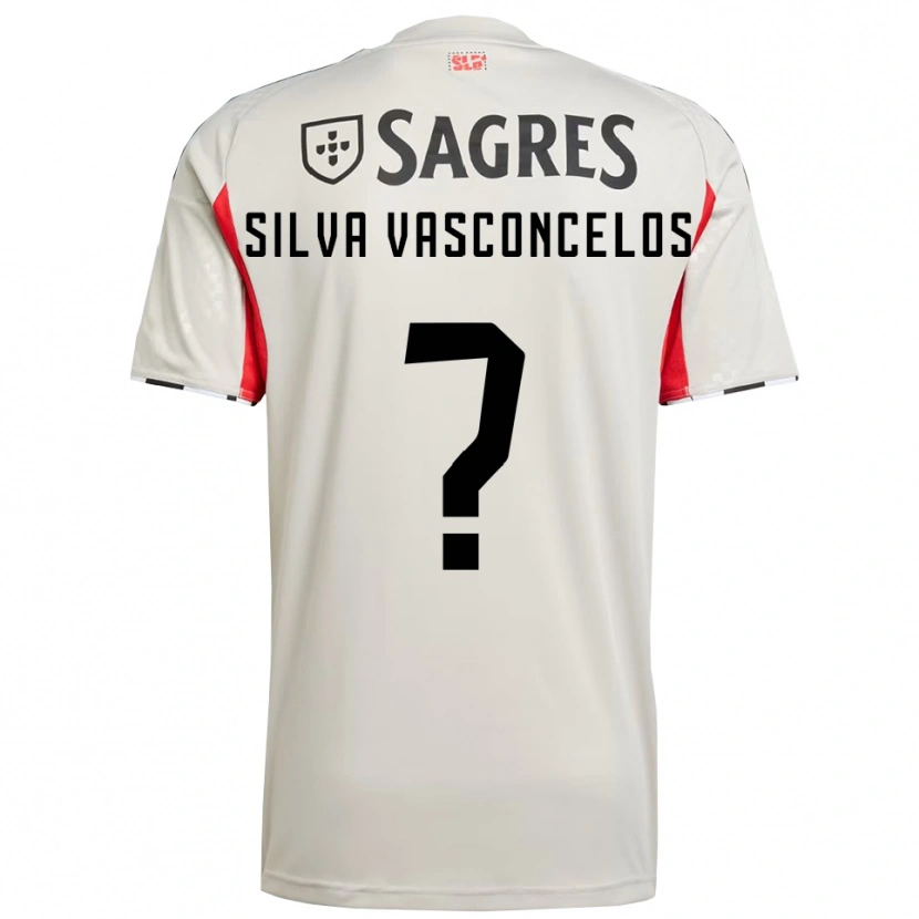 DanxenメンズMartim Silva Vasconcelos#0オフホワイト レッドアウェイシャツ2025/26ジャージーユニフォーム
