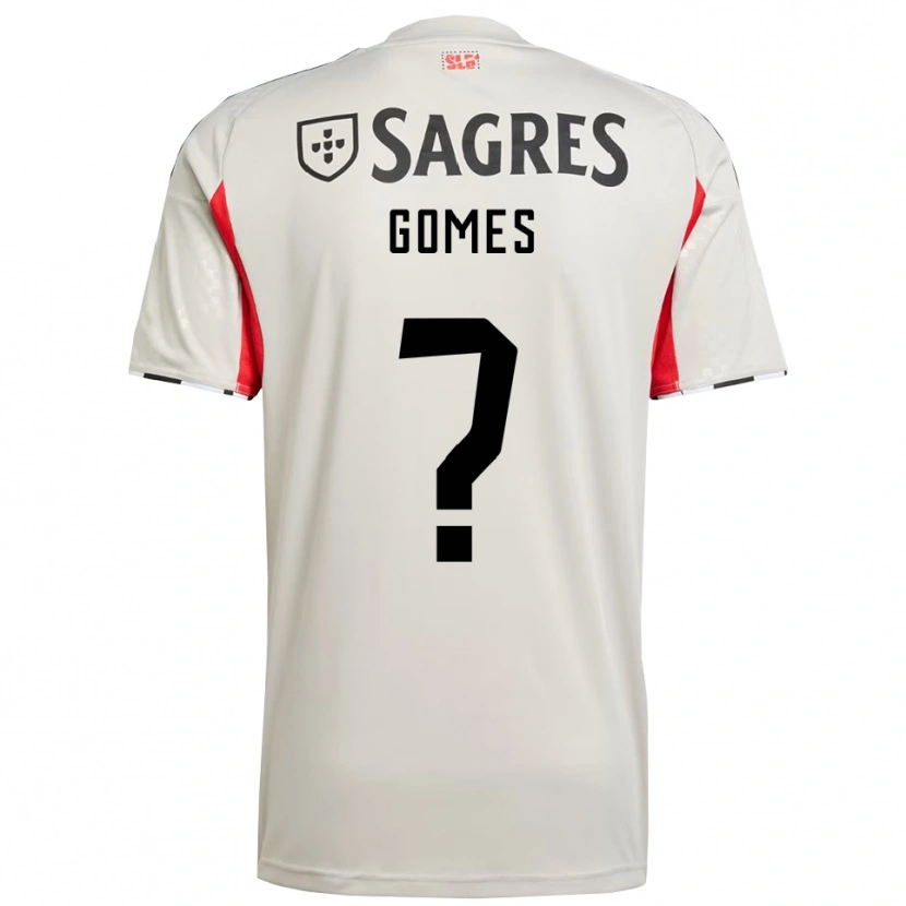 DanxenメンズMartim Gomes#0オフホワイト レッドアウェイシャツ2025/26ジャージーユニフォーム