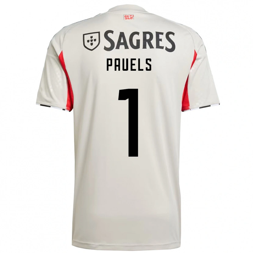 DanxenメンズLena Pauels#1オフホワイト レッドアウェイシャツ2025/26ジャージーユニフォーム