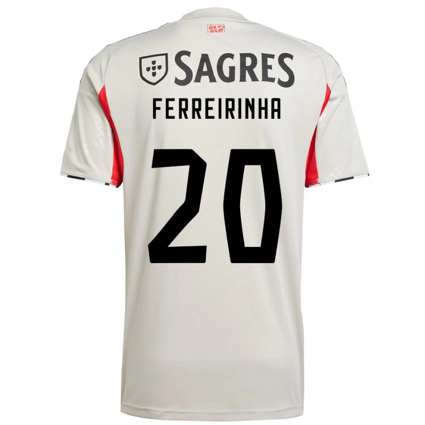 DanxenメンズAfonso Ferreirinha#20オフホワイト レッドアウェイシャツ2025/26ジャージーユニフォーム