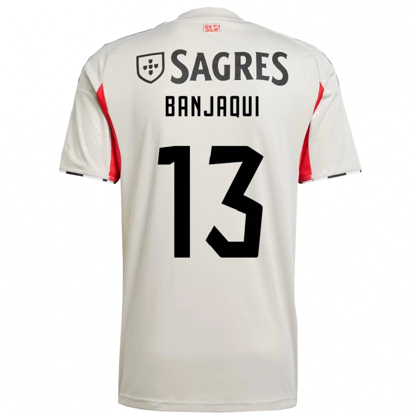 DanxenメンズDaniel Banjaqui#13オフホワイト レッドアウェイシャツ2025/26ジャージーユニフォーム