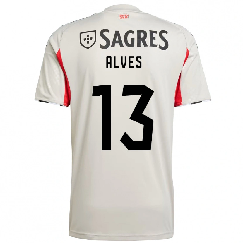 DanxenメンズLúcia Alves#13オフホワイト レッドアウェイシャツ2025/26ジャージーユニフォーム
