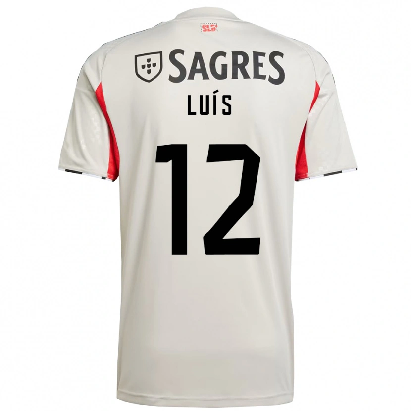 DanxenメンズAntónio Luís#12オフホワイト レッドアウェイシャツ2025/26ジャージーユニフォーム