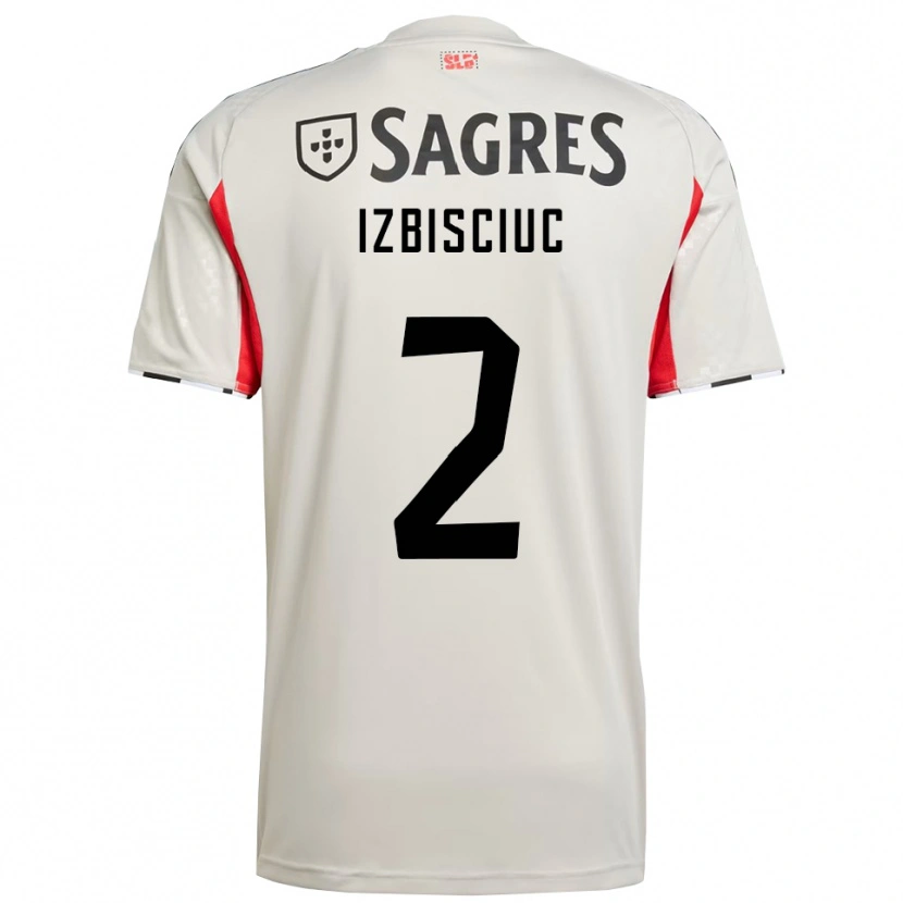 DanxenメンズPedro Izbisciuc#2オフホワイト レッドアウェイシャツ2025/26ジャージーユニフォーム