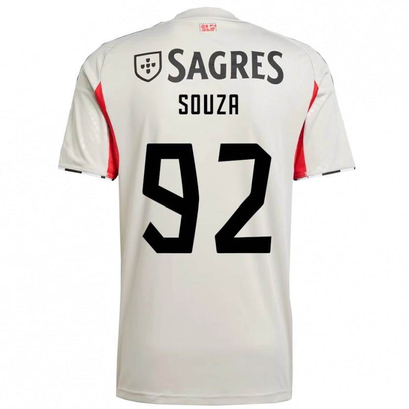 DanxenメンズPedro Souza#92オフホワイト レッドアウェイシャツ2025/26ジャージーユニフォーム