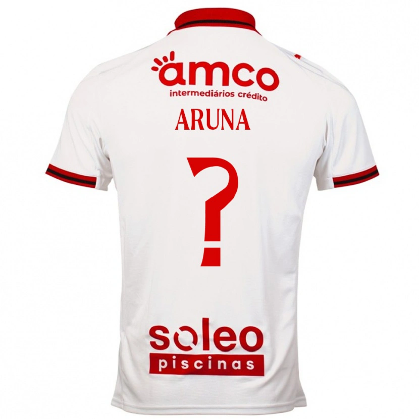 DanxenメンズAli Aruna#0ホワイト レッドアウェイシャツ2025/26ジャージーユニフォーム