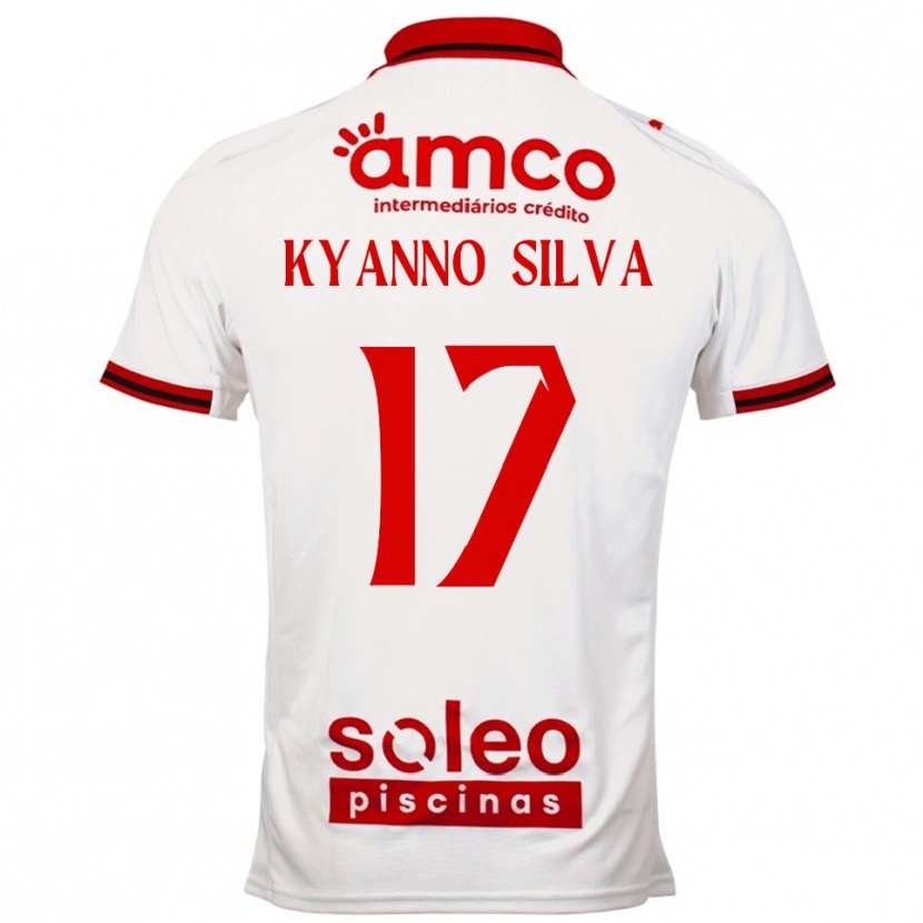 DanxenメンズKyanno Silva#17ホワイト レッドアウェイシャツ2025/26ジャージーユニフォーム