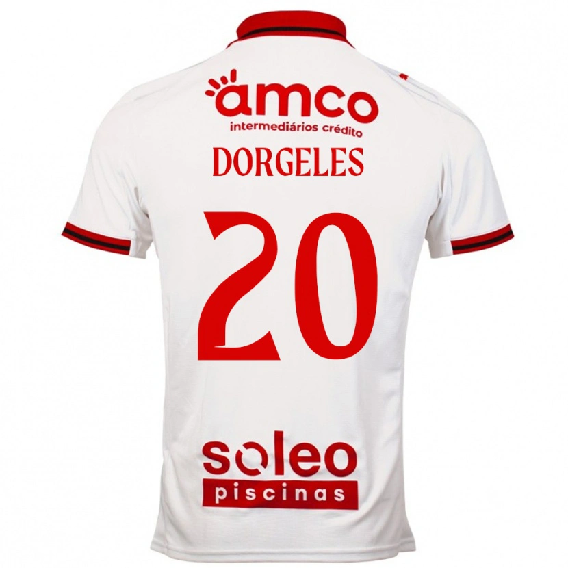 Danxenメンズマリオ・ドルジュレス#20ホワイト レッドアウェイシャツ2025/26ジャージーユニフォーム