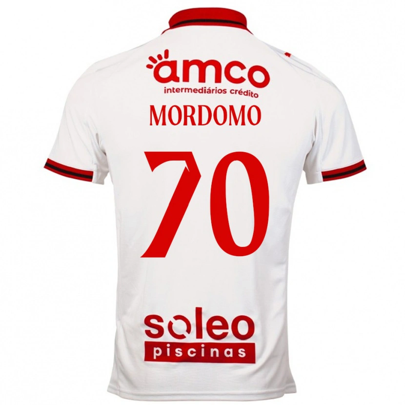 DanxenメンズMordomo#70ホワイト レッドアウェイシャツ2025/26ジャージーユニフォーム