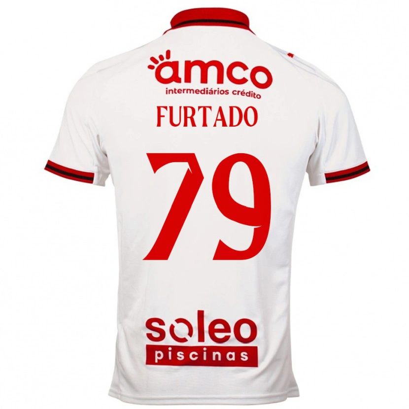 DanxenメンズRúben Furtado#79ホワイト レッドアウェイシャツ2025/26ジャージーユニフォーム