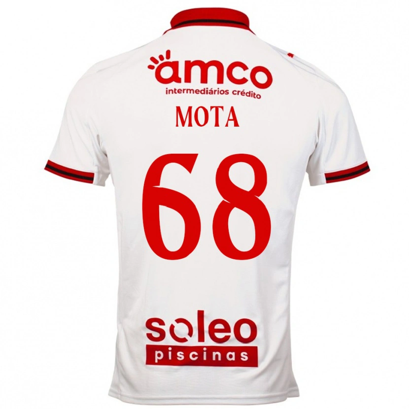 DanxenメンズEdgar Mota#68ホワイト レッドアウェイシャツ2025/26ジャージーユニフォーム
