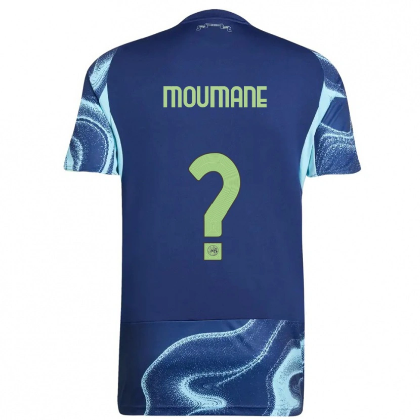 DanxenメンズAnass Moumane#0ネイビー スカイブルーアウェイシャツ2025/26ジャージーユニフォーム