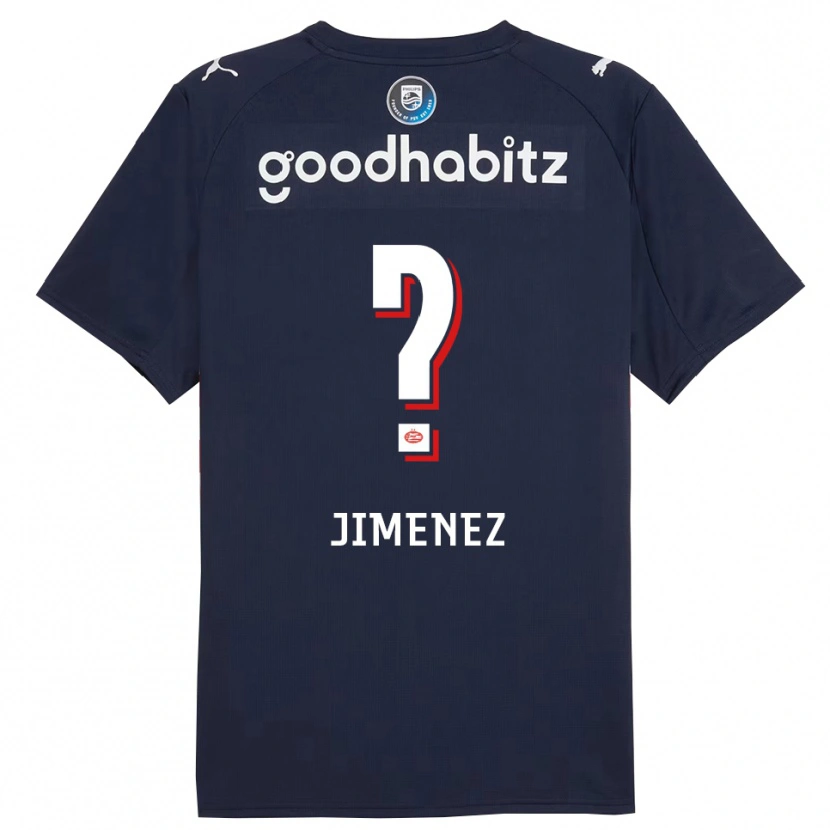 DanxenメンズMylian Jimenez#0ネイビー ホワイトアウェイシャツ2025/26ジャージーユニフォーム