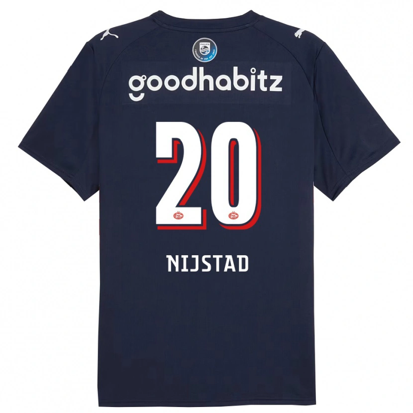 DanxenメンズNina Nijstad#20ネイビー ホワイトアウェイシャツ2025/26ジャージーユニフォーム