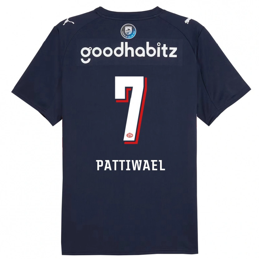 DanxenメンズNaomi Pattiwael#7ネイビー ホワイトアウェイシャツ2025/26ジャージーユニフォーム