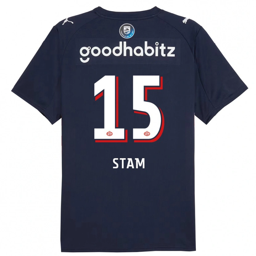 DanxenメンズDyran Stam#15ネイビー ホワイトアウェイシャツ2025/26ジャージーユニフォーム