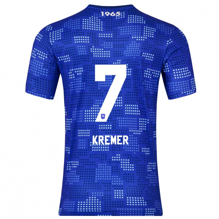 DanxenメンズJoop Kremer#7ブルー スカイブルーアウェイシャツ2025/26ジャージーユニフォーム