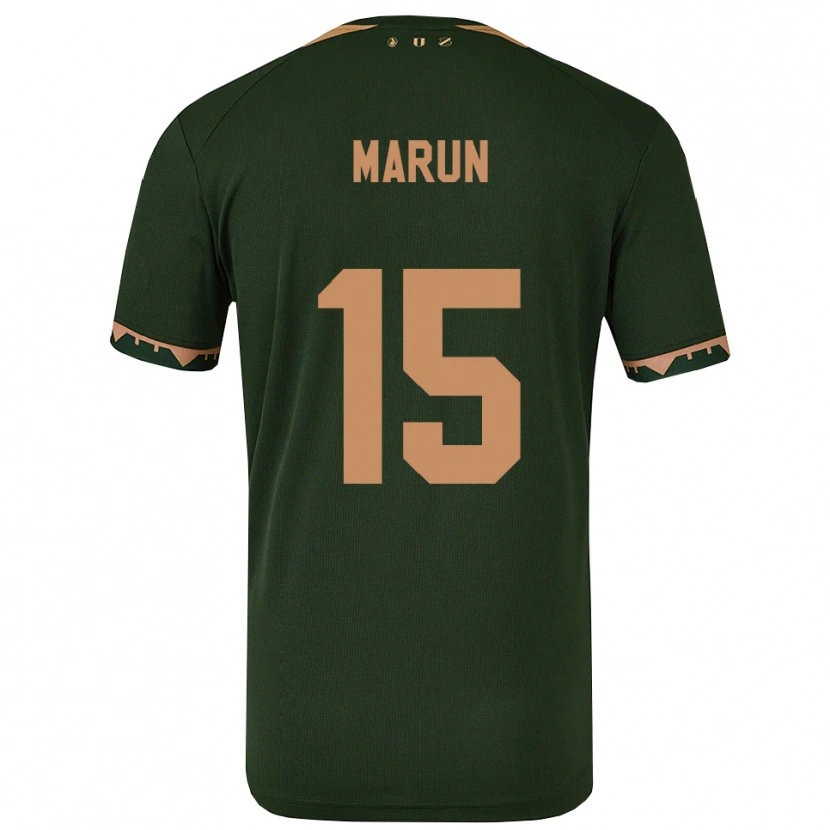 DanxenメンズPedro Marun#15グリーン ゴールドアウェイシャツ2025/26ジャージーユニフォーム