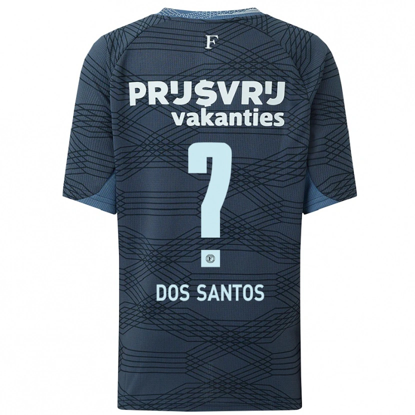 DanxenメンズD'angelo Dos Santos#0ブラック グレーアウェイシャツ2025/26ジャージーユニフォーム