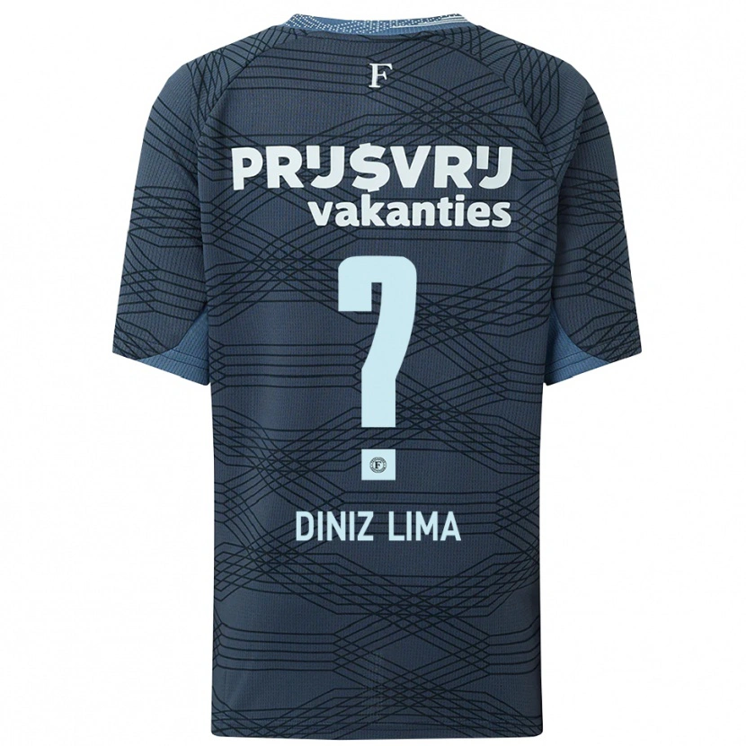 DanxenメンズLucas Diniz Lima#0ブラック グレーアウェイシャツ2025/26ジャージーユニフォーム