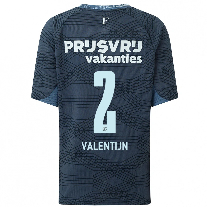 DanxenメンズJurvain Valentijn#2ブラック グレーアウェイシャツ2025/26ジャージーユニフォーム
