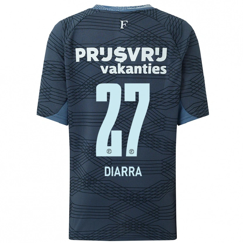 DanxenメンズGaoussou Diarra#27ブラック グレーアウェイシャツ2025/26ジャージーユニフォーム