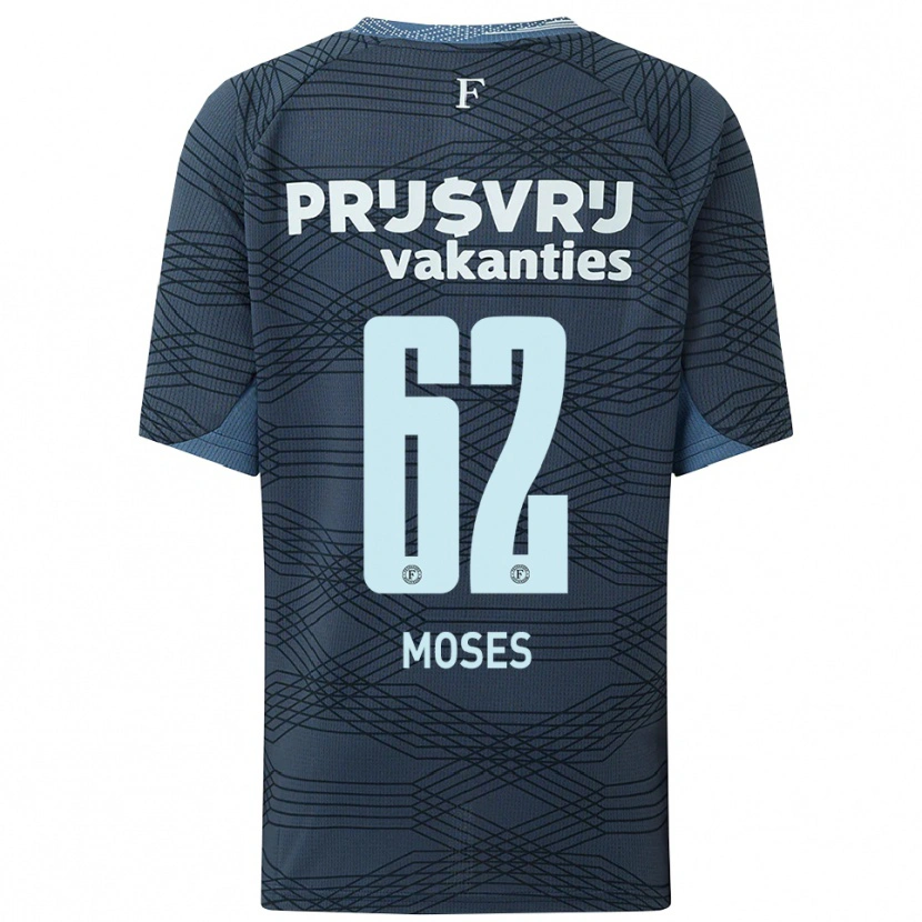 DanxenメンズTroy Moses#62ブラック グレーアウェイシャツ2025/26ジャージーユニフォーム