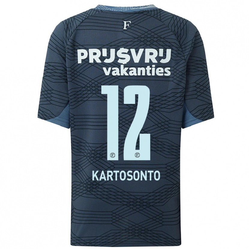 DanxenメンズSirano Kartosonto#12ブラック グレーアウェイシャツ2025/26ジャージーユニフォーム