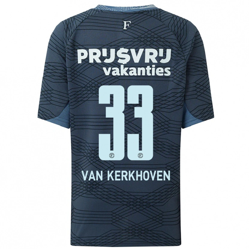 DanxenメンズElla Van Kerkhoven#33ブラック グレーアウェイシャツ2025/26ジャージーユニフォーム