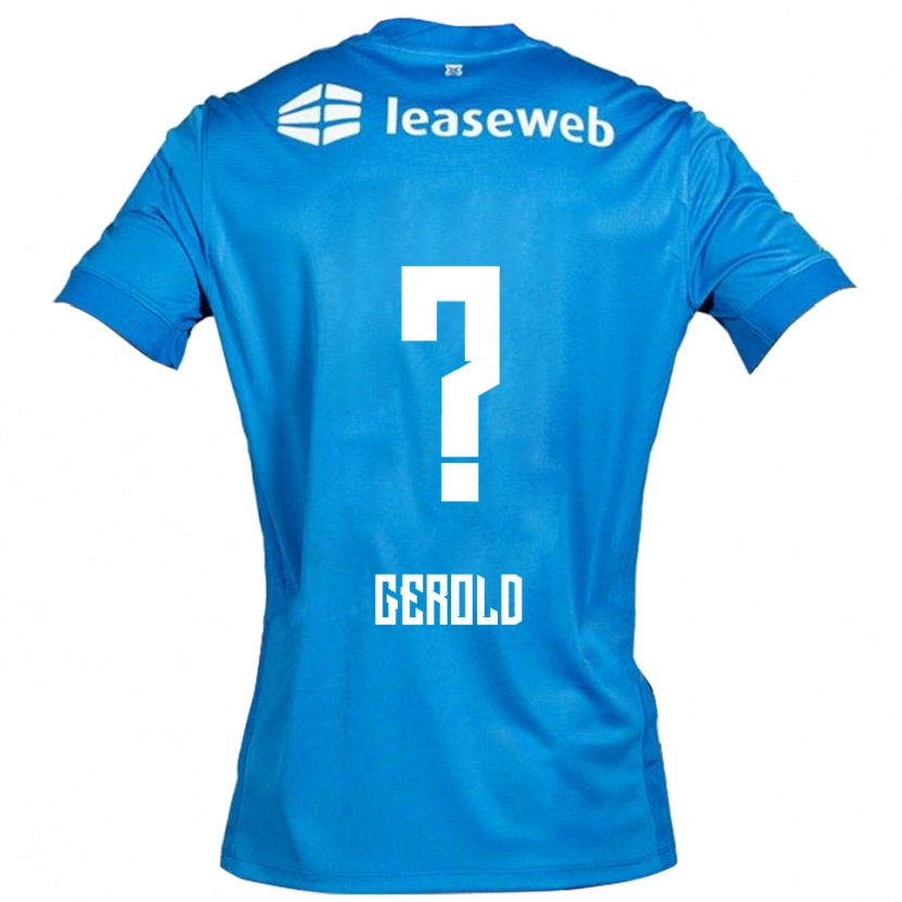 DanxenメンズJayen Gerold#0ブルー ホワイトアウェイシャツ2025/26ジャージーユニフォーム