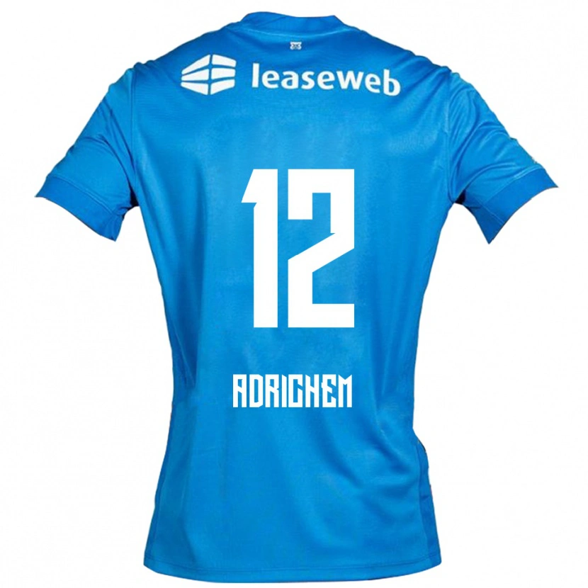DanxenメンズMees Adrichem#12ブルー ホワイトアウェイシャツ2025/26ジャージーユニフォーム