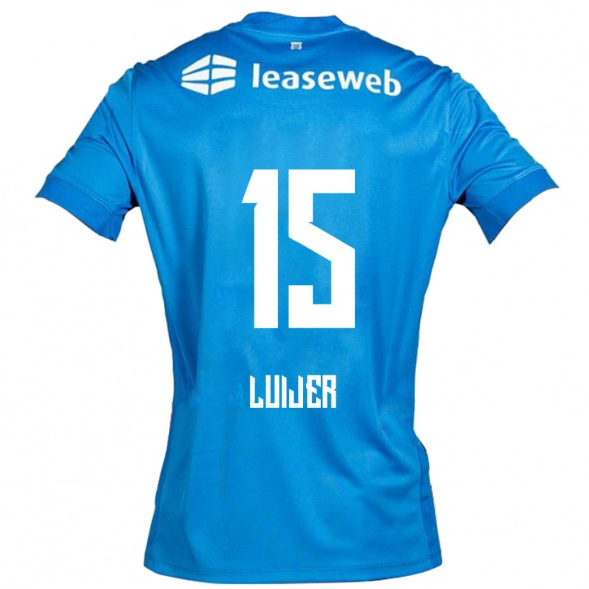 DanxenメンズRick Luijer#15ブルー ホワイトアウェイシャツ2025/26ジャージーユニフォーム