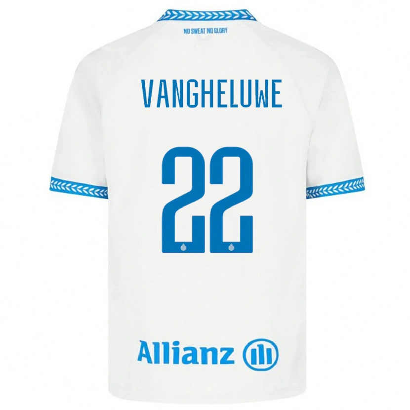 DanxenメンズJody Vangheluwe#22ブルー ホワイトアウェイシャツ2025/26ジャージーユニフォーム