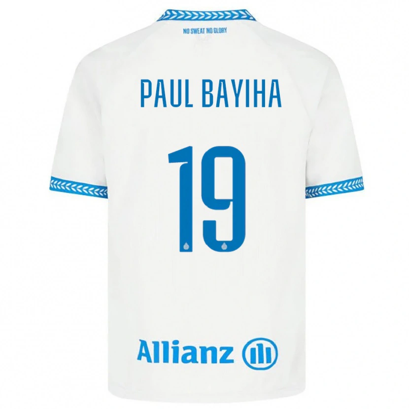 DanxenメンズJean-Paul Bayiha#19ブルー ホワイトアウェイシャツ2025/26ジャージーユニフォーム