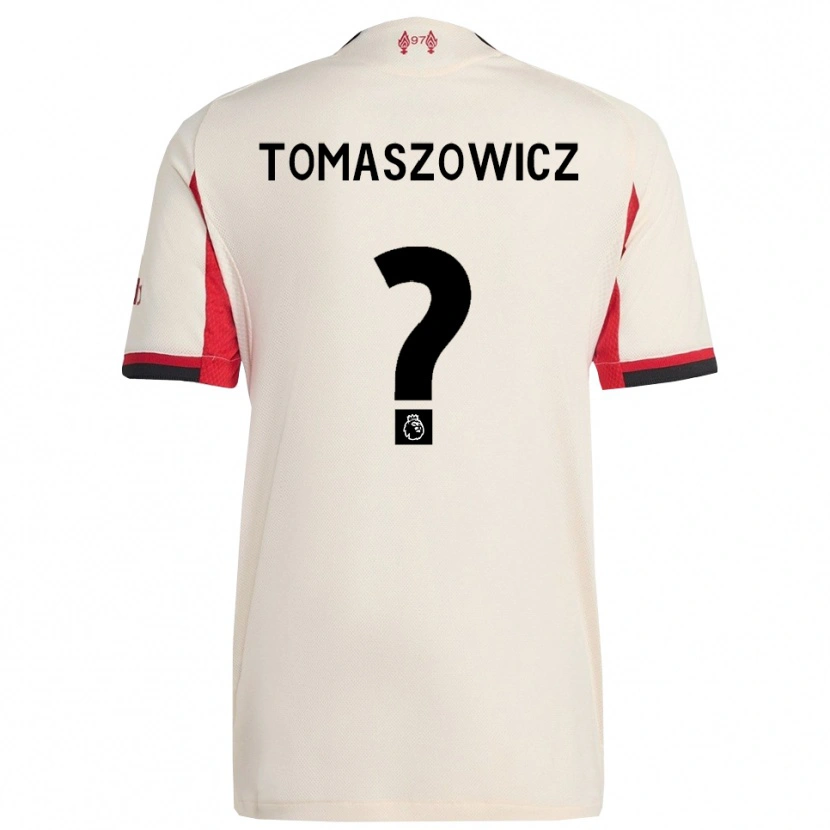 DanxenメンズAiden Tomaszowicz#0ホワイト ブラックアウェイシャツ2025/26ジャージーユニフォーム