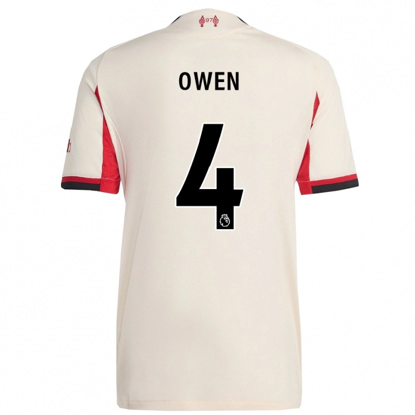 DanxenメンズHarvey Owen#4ホワイト ブラックアウェイシャツ2025/26ジャージーユニフォーム