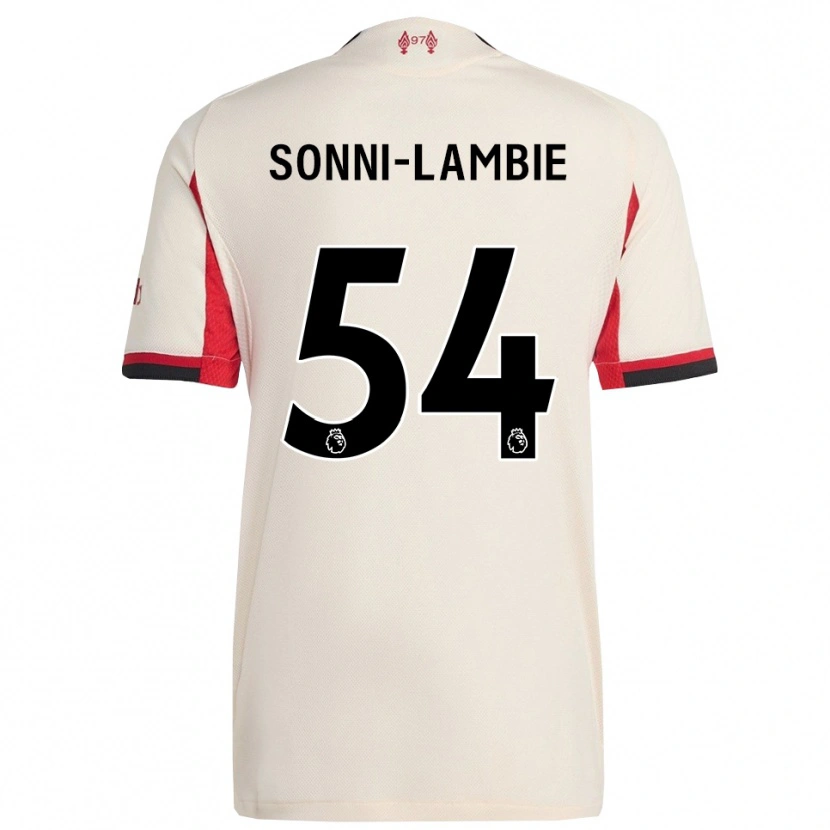 DanxenメンズJoshua Sonni-Lambie#54ホワイト ブラックアウェイシャツ2025/26ジャージーユニフォーム