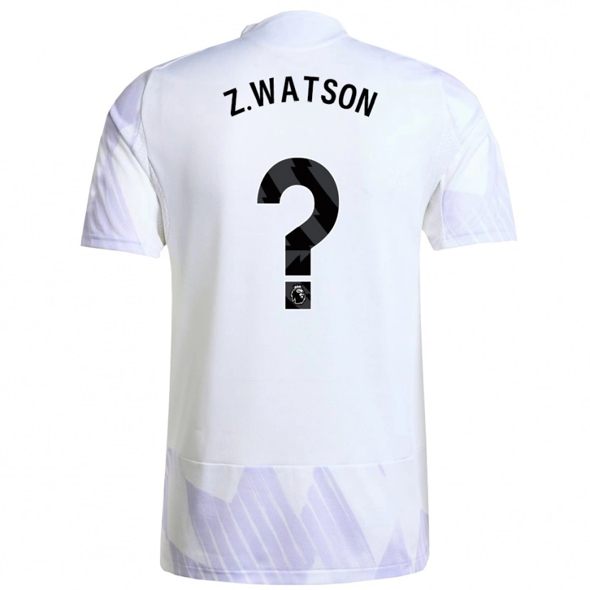 DanxenメンズZac Watson#0ホワイト パープル パープルアウェイシャツ2025/26ジャージーユニフォーム