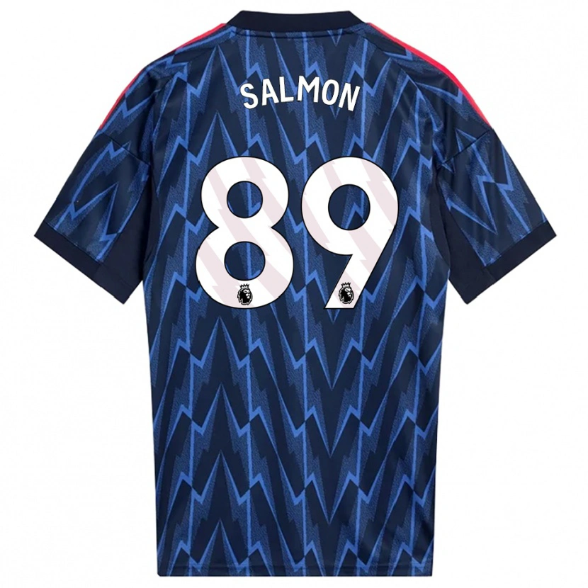 DanxenメンズMarli Salmon#89ネイビー レッドアウェイシャツ2025/26ジャージーユニフォーム