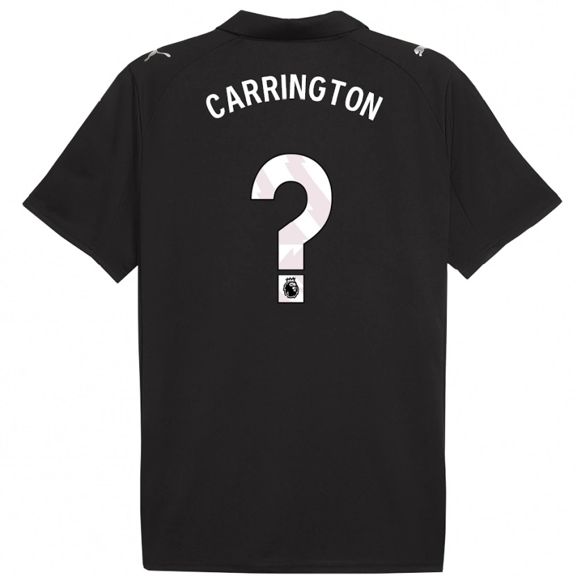 DanxenメンズTheo Carrington#0ブラック ホワイトアウェイシャツ2025/26ジャージーユニフォーム