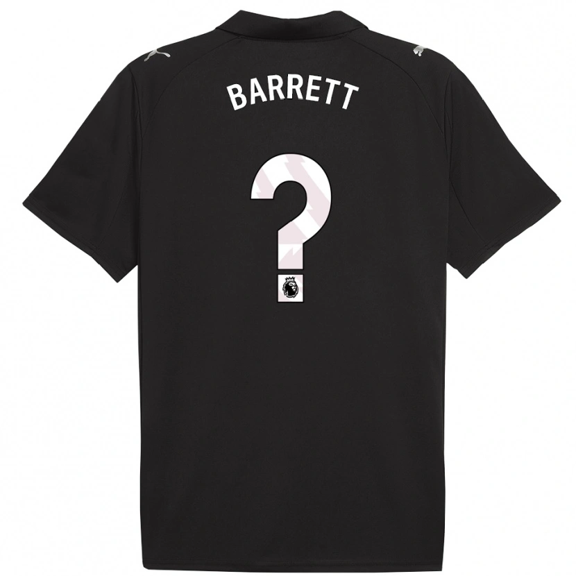 DanxenメンズMarlow Barrett#0ブラック ホワイトアウェイシャツ2025/26ジャージーユニフォーム