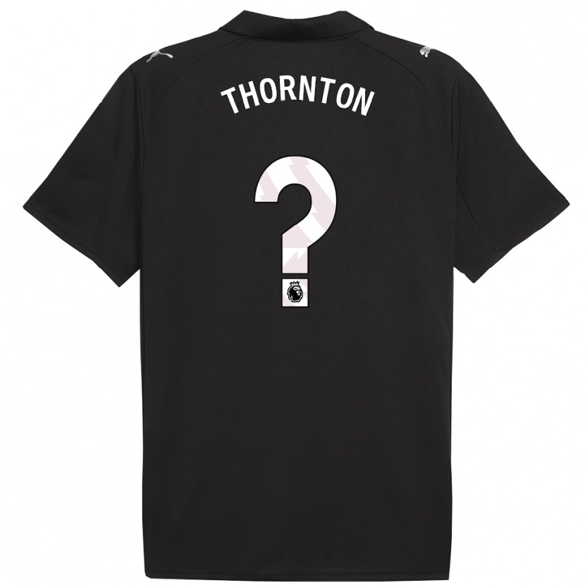 DanxenメンズArchie Thornton#0ブラック ホワイトアウェイシャツ2025/26ジャージーユニフォーム