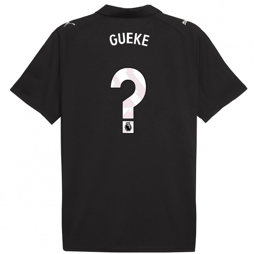 DanxenメンズWilliam Gueke#0ブラック ホワイトアウェイシャツ2025/26ジャージーユニフォーム
