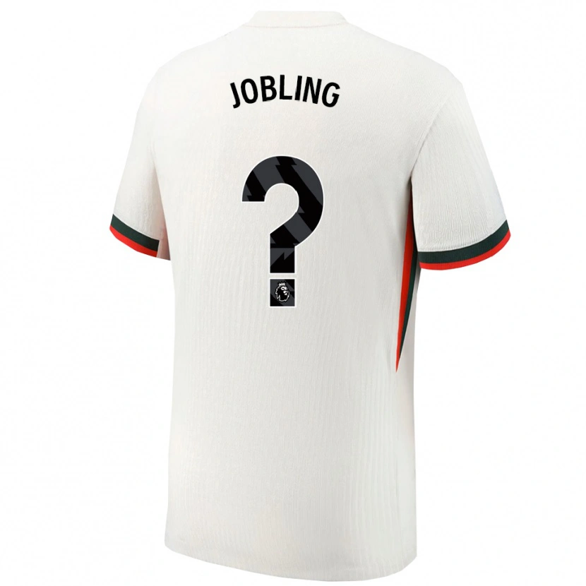 DanxenメンズGeorge Jobling#0ホワイト グリーンアウェイシャツ2025/26ジャージーユニフォーム