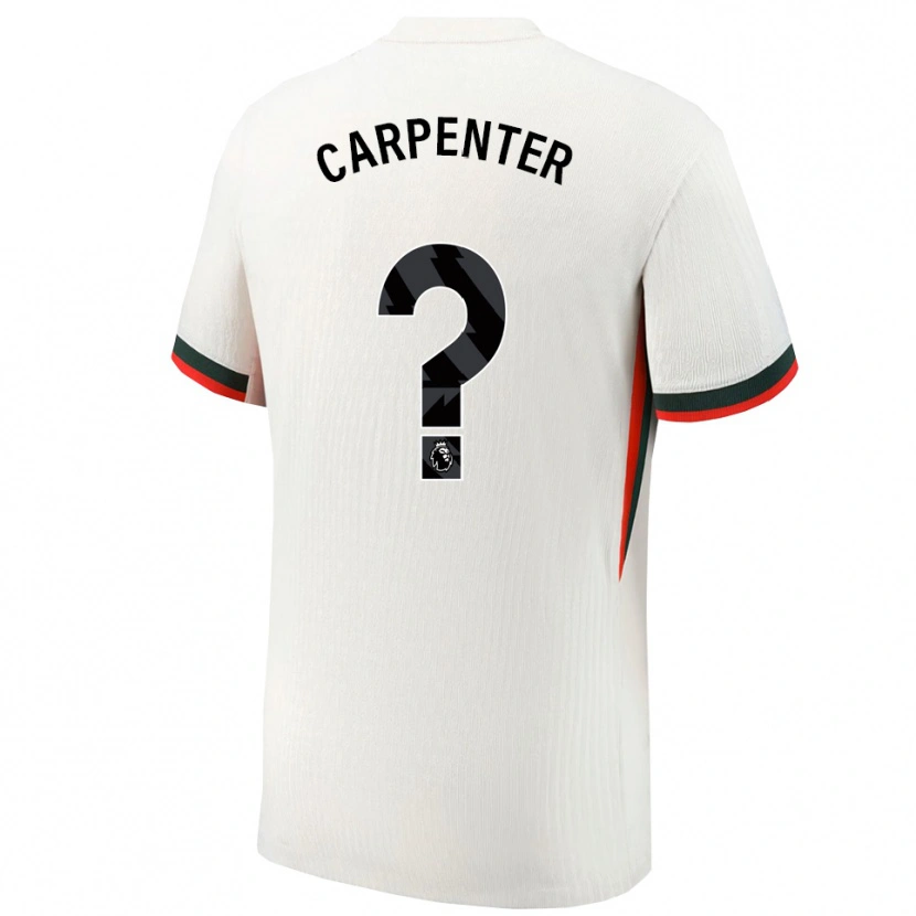 Danxenメンズエリー・カーペンター#0ホワイト グリーンアウェイシャツ2025/26ジャージーユニフォーム