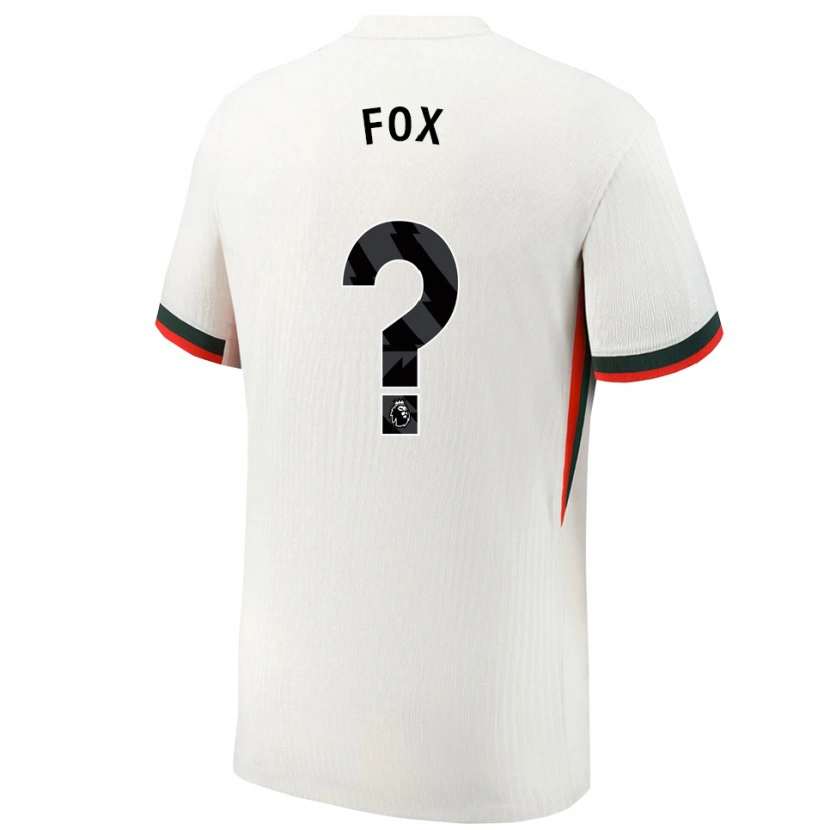 Danxenメンズジョージャ・フォックス#0ホワイト グリーンアウェイシャツ2025/26ジャージーユニフォーム
