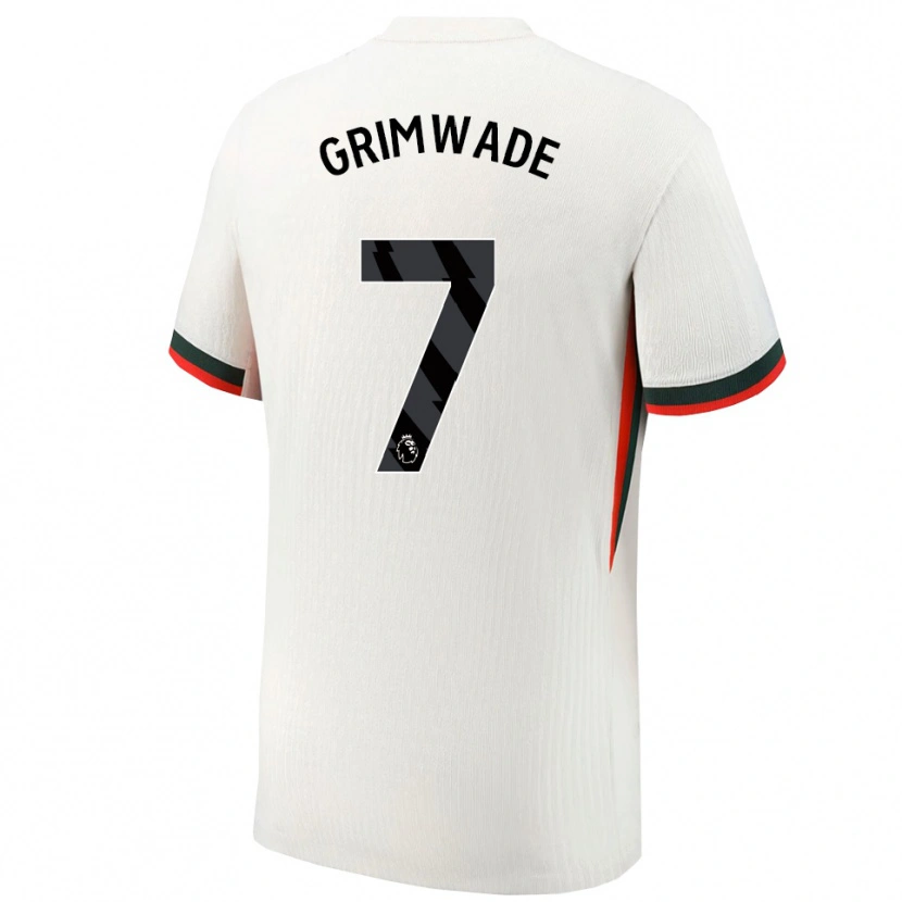 DanxenメンズHeze Grimwade#7ホワイト グリーンアウェイシャツ2025/26ジャージーユニフォーム