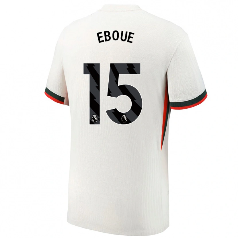 DanxenメンズMathis Eboué#15ホワイト グリーンアウェイシャツ2025/26ジャージーユニフォーム